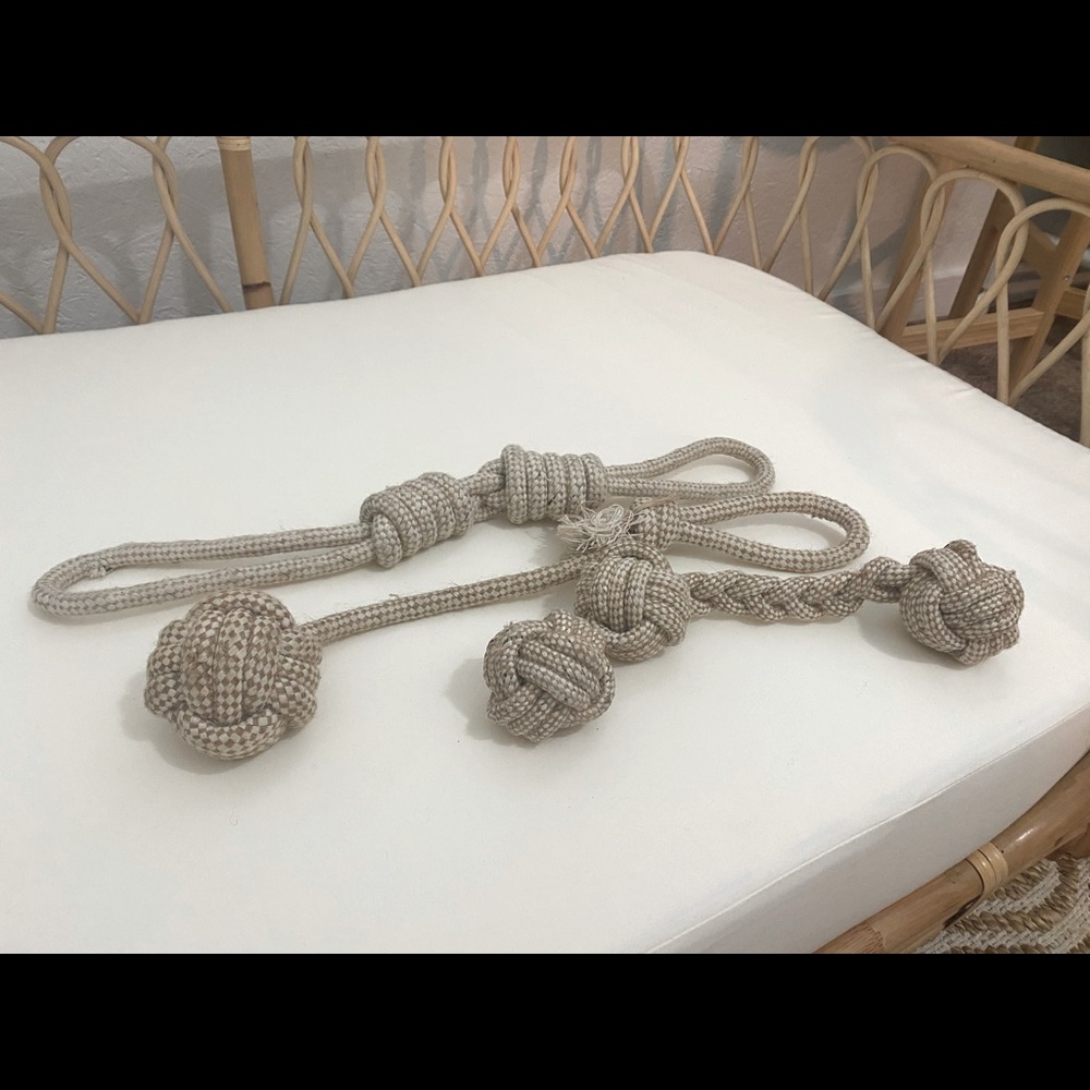Hemp Rope Dog Toys set of 4
